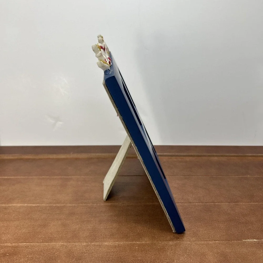 Nautical Blue Wood Window Shaped 2.5